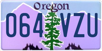 OR license plate 064VZU