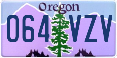 OR license plate 064VZV