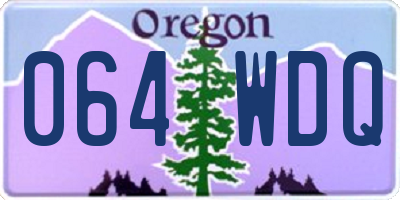 OR license plate 064WDQ