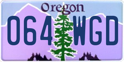 OR license plate 064WGD