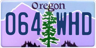 OR license plate 064WHD