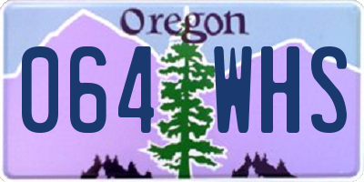 OR license plate 064WHS