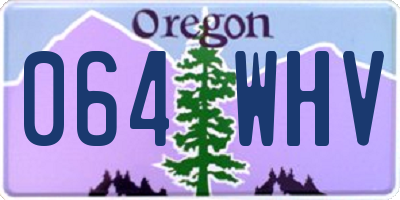 OR license plate 064WHV