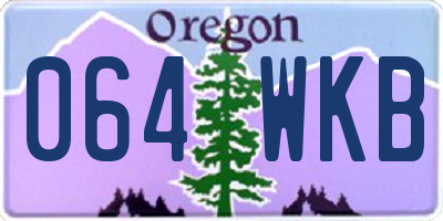OR license plate 064WKB