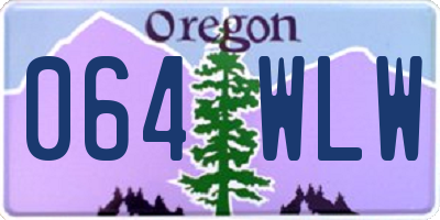 OR license plate 064WLW