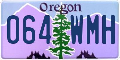 OR license plate 064WMH