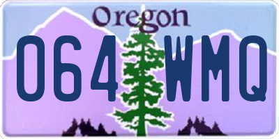 OR license plate 064WMQ