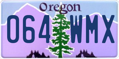 OR license plate 064WMX