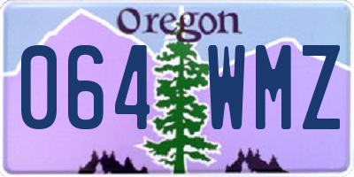 OR license plate 064WMZ