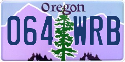 OR license plate 064WRB