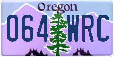 OR license plate 064WRC
