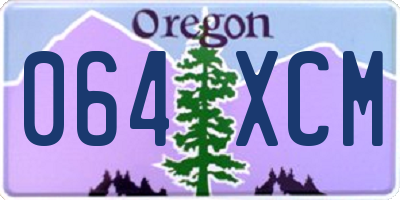 OR license plate 064XCM