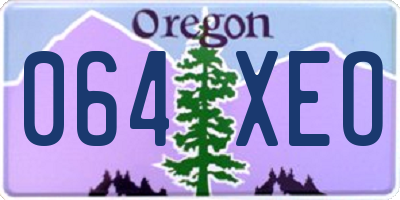 OR license plate 064XEO