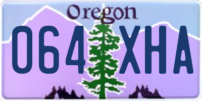 OR license plate 064XHA