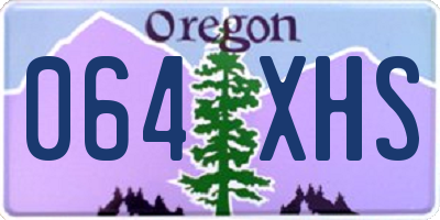 OR license plate 064XHS