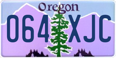 OR license plate 064XJC
