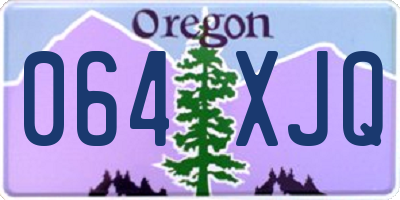 OR license plate 064XJQ