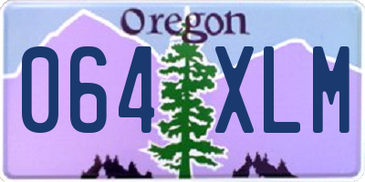 OR license plate 064XLM