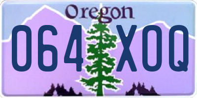 OR license plate 064XOQ