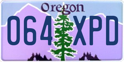OR license plate 064XPD