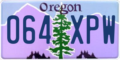 OR license plate 064XPW