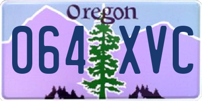 OR license plate 064XVC
