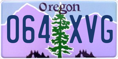 OR license plate 064XVG