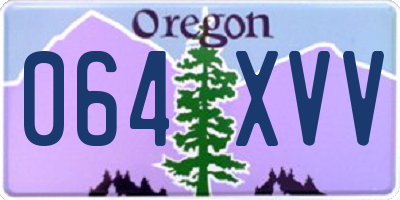 OR license plate 064XVV