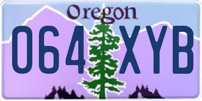 OR license plate 064XYB