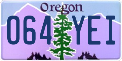 OR license plate 064YEI