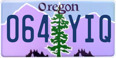 OR license plate 064YIQ