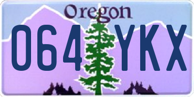 OR license plate 064YKX