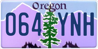 OR license plate 064YNH