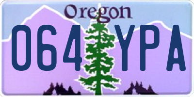 OR license plate 064YPA