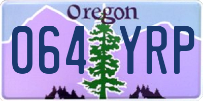 OR license plate 064YRP