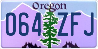 OR license plate 064ZFJ