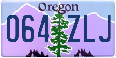 OR license plate 064ZLJ
