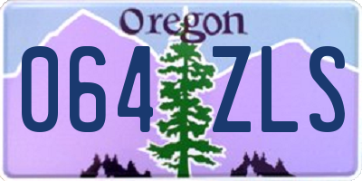 OR license plate 064ZLS