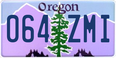 OR license plate 064ZMI
