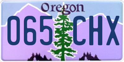 OR license plate 065CHX