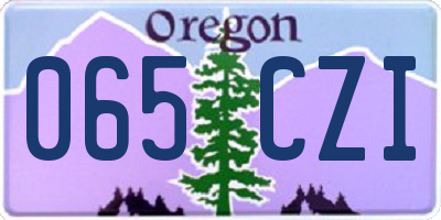 OR license plate 065CZI