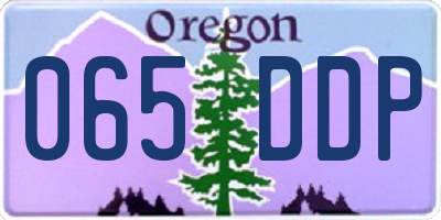 OR license plate 065DDP
