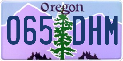 OR license plate 065DHM