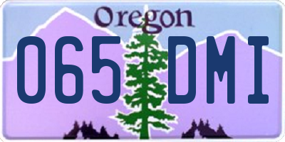 OR license plate 065DMI