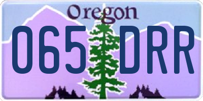 OR license plate 065DRR