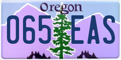 OR license plate 065EAS