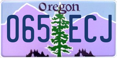 OR license plate 065ECJ