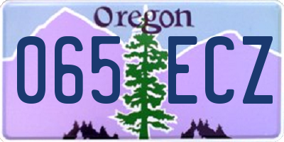 OR license plate 065ECZ