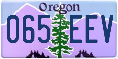 OR license plate 065EEV