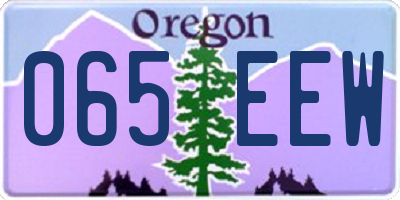 OR license plate 065EEW